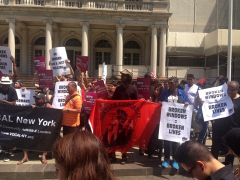 The Bronx Defenders joined partners at City Hall today to demand police accountability