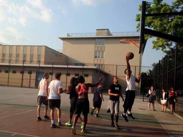 Hitting the court at the annual BXD Interns vs. Staff basketball game!